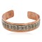 Handmade Certified Authentic Navajo .925 Sterling Silver and Pure Copper Native American Bracelet 12703-10