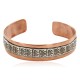 Handmade Certified Authentic Navajo .925 Sterling Silver and Pure Copper Native American Bracelet 12703-10