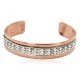 Handmade Certified Authentic Navajo .925 Sterling Silver and Pure Copper Native American Bracelet 12703-181