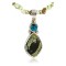 Handmade Certified Authentic Navajo .925 Sterling Silver and ST Turquoise Native American Necklace 390851504054