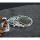Handmade Certified Authentic Navajo .925 Sterling Silver and Turquoise Native American Necklace 370895663862