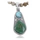 Handmade Certified Authentic Navajo .925 Sterling Silver and Turquoise Native American Necklace 370908653259
