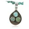 Handmade Navajo .925 Sterling Silver and Turquoise Native American Necklace 370922325029