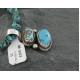 Handmade Certified Authentic Navajo .925 Sterling Silver and Turquoise Native American Necklace 370964181461