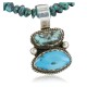Handmade Certified Authentic Navajo .925 Sterling Silver and Turquoise Native American Necklace 370964181461