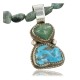 Handmade Certified Authentic Navajo .925 Sterling Silver and Turquoise Native American Necklace 370964627960