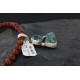 Handmade Certified Authentic Navajo .925 Sterling Silver and Turquoise Native American Necklace 370989080807