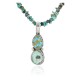 HANDMADE Certified Authentic Navajo .925 Sterling Silver & Turquoise Native American Necklace 371297789152