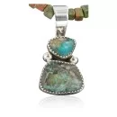 Handmade Navajo .925 Sterling Silver and Turquoise Native American Necklace 390682093129