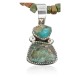 Handmade Certified Authentic Navajo .925 Sterling Silver and Turquoise Native American Necklace 390682093129