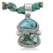 Handmade Certified Authentic Navajo .925 Sterling Silver and Turquoise Native American Necklace 390683040492
