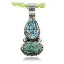 Handmade Navajo .925 Sterling Silver and Turquoise Native American Necklace 390689839499