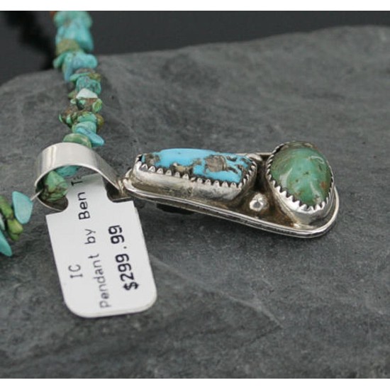 Handmade Certified Authentic Navajo .925 Sterling Silver and Turquoise Native American Necklace 390716818339 Handmade Certified Authentic Navajo .925 Sterling Silver and Turquoise Native American Necklace 390716818339