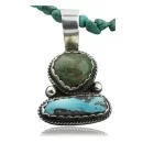 Handmade Navajo .925 Sterling Silver and Turquoise Native American Necklace 390735954626