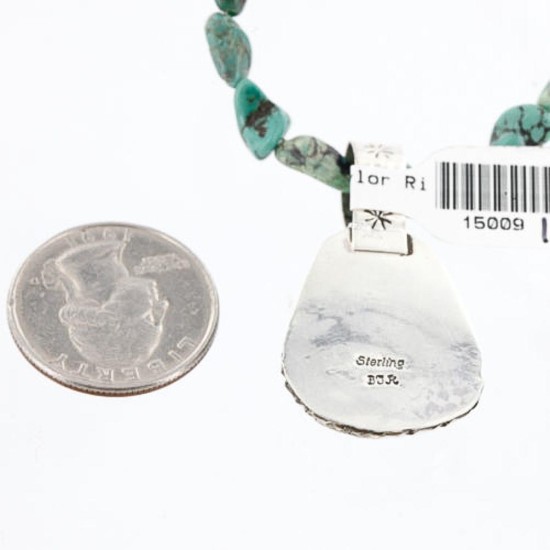 Handmade Certified Authentic Navajo .925 Sterling Silver and Turquoise Native American Necklace 390766175500 Handmade Certified Authentic Navajo .925 Sterling Silver and Turquoise Native American Necklace 390766175500