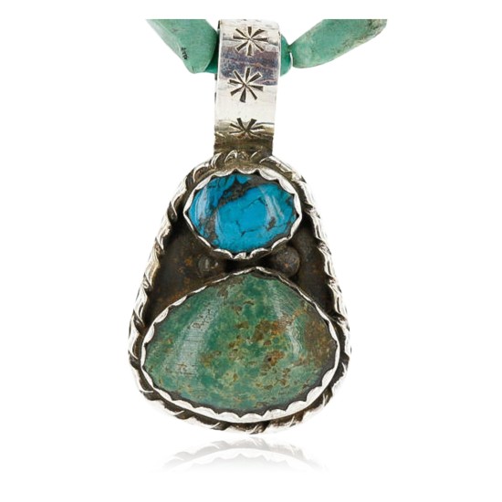 Handmade Certified Authentic Navajo .925 Sterling Silver and Turquoise Native American Necklace 390766175500 Handmade Certified Authentic Navajo .925 Sterling Silver and Turquoise Native American Necklace 390766175500