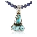 Handmade Navajo .925 Sterling Silver and Turquoise Native American Necklace 390767901320
