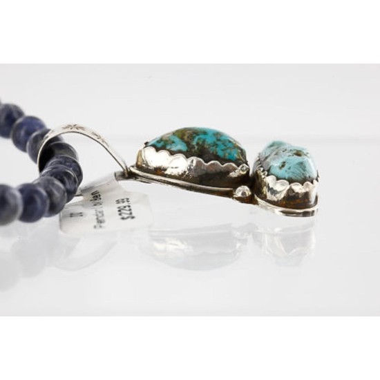 Handmade Certified Authentic Navajo .925 Sterling Silver and Turquoise Native American Necklace 390767901320