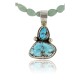 Handmade Certified Authentic Navajo .925 Sterling Silver and Turquoise Native American Necklace 390776626621