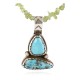 Handmade Certified Authentic Navajo .925 Sterling Silver and Turquoise Native American Necklace 390794111334