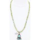Handmade Certified Authentic Navajo .925 Sterling Silver and Turquoise Native American Necklace 390794111334