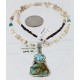 Handmade Certified Authentic Navajo .925 Sterling Silver and Turquoise Native American Necklace 390858384853