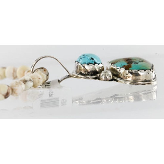 Handmade Certified Authentic Navajo .925 Sterling Silver and Turquoise Native American Necklace 390858384853