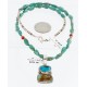 Handmade Certified Authentic Navajo .925 Sterling Silver and Turquoise Native American Necklace 390858793222