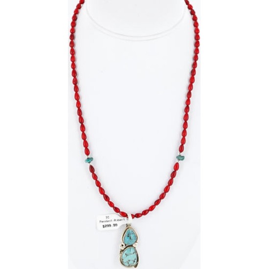 Handmade Certified Authentic Navajo .925 Sterling Silver and Turquoise Native American Necklace & Pendant 371026813804