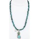 Handmade Certified Authentic Navajo .925 Sterling Silver and Turquoise Native American Necklace & Pendant 371026839851