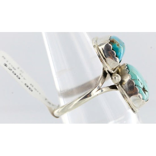 Handmade Certified Authentic Navajo .925 Sterling Silver and Turquoise Native American Ring  390848425931