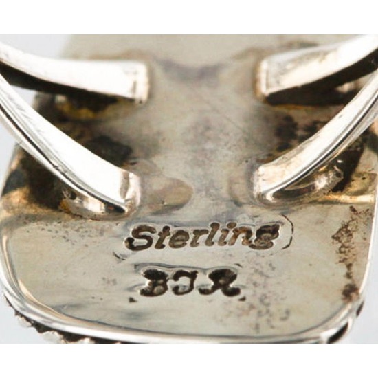 Handmade Certified Authentic Navajo .925 Sterling Silver Beauty Turquoise and Coral Native American Ring  370985401812