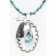 HANDMADE Certified Authentic Navajo .925 Sterling Silver Beauty Turquoise Native American Necklace 390889966225