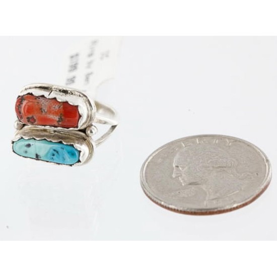 Handmade Certified Authentic Navajo .925 Sterling Silver Beauty Turquoise Spiny Native American Ring  370985267148