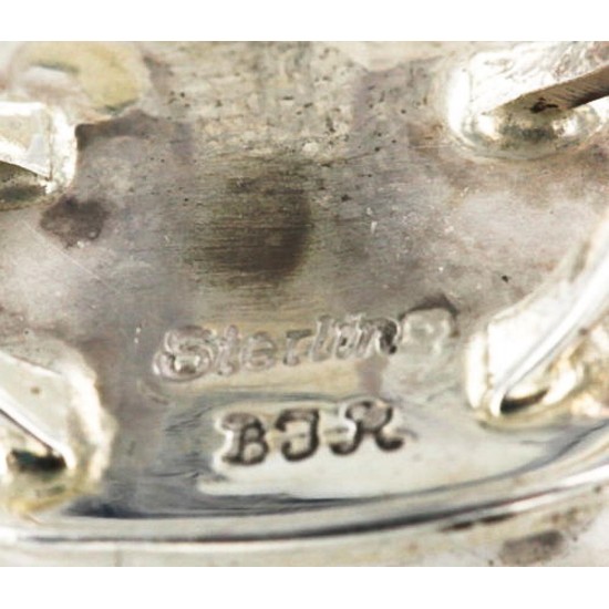 Handmade Certified Authentic Navajo .925 Sterling Silver Beauty Turquoise Spiny Native American Ring  370985267148