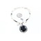 Handmade Certified Authentic Navajo .925 Sterling Silver BLACK ONYX and Turquoise Native American Necklace 371007066015