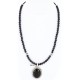 Handmade Certified Authentic Navajo .925 Sterling Silver BLACK ONYX and Turquoise Native American Necklace 371014426959