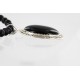Handmade Certified Authentic Navajo .925 Sterling Silver BLACK ONYX and Turquoise Native American Necklace 371014426959