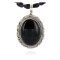 Handmade Certified Authentic Navajo .925 Sterling Silver BLACK ONYX and Turquoise Native American Necklace 390781329259