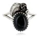 Handmade Navajo .925 Sterling Silver Black Onyx Native American Ring Size 6 1/4 26203-42 Handmade Navajo .925 Sterling Silver Black Onyx Native American Ring Size 6 1/4 26203-42