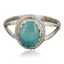 Handmade Navajo .925 Sterling Silver BLUE Mountain Turquoise Native American Ring 390750341064