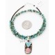 Handmade Certified Authentic Navajo .925 Sterling Silver Charoite Turquoise Native American Necklace 371046896637