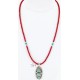 Handmade Certified Authentic Navajo .925 Sterling Silver Coral and Turquoise Native American Necklace & Pendant 390794825224