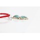 Handmade Certified Authentic Navajo .925 Sterling Silver Coral and Turquoise Native American Necklace & Pendant 390794825224