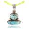 Handmade Certified Authentic Navajo .925 Sterling Silver GASPEITE and Turquoise Native American Necklace 371008474956