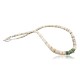 Handmade Certified Authentic Navajo .925 Sterling Silver Graduated Melon Shell and Turquoise Native American Necklace 370980665640