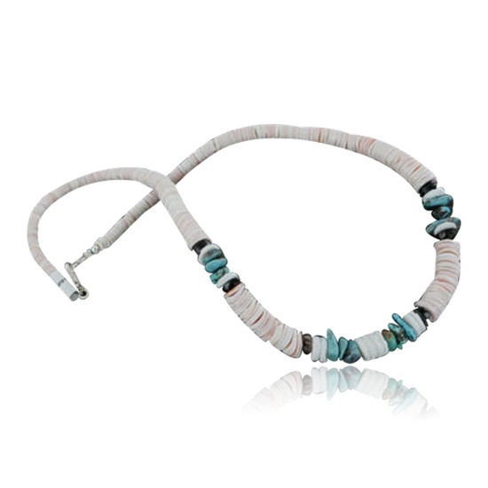 Handmade Certified Authentic Navajo .925 Sterling Silver Graduates Spiny Oyster and Turquoise Native American Necklace 390728903444 Handmade Certified Authentic Navajo .925 Sterling Silver Graduates Spiny Oyster and Turquoise Native American Necklace 390728903444