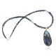 HANDMADE Certified Authentic Navajo .925 Sterling Silver Lapis and Turquoise Native American Necklace 371130568327