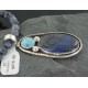 HANDMADE Certified Authentic Navajo .925 Sterling Silver Lapis and Turquoise Native American Necklace 371130568327