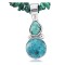 Handmade Certified Authentic Navajo .925 Sterling Silver LONE MOUNTAIN and Turquoise Native American Necklace 370908759240